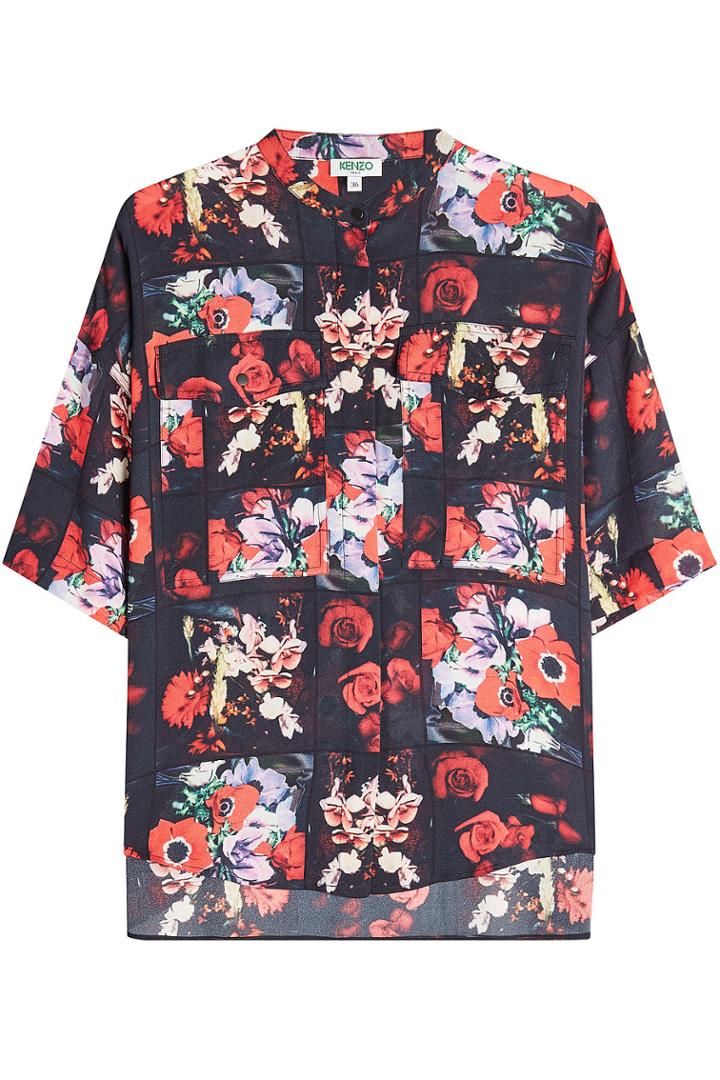 Kenzo Kenzo Printed Silk Shirt