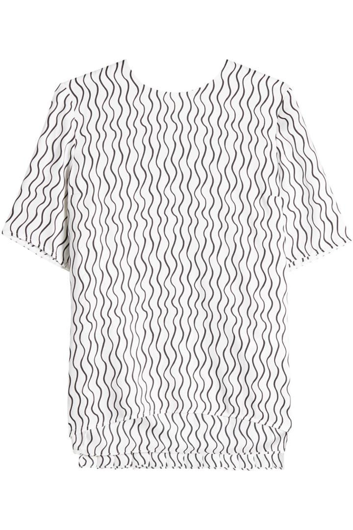 Victoria Victoria Beckham Victoria Victoria Beckham Printed Top With Pleated Back