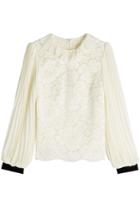 Philosophy Di Lorenzo Serafini Philosophy Di Lorenzo Serafini Lace Blouse With Pleated Details