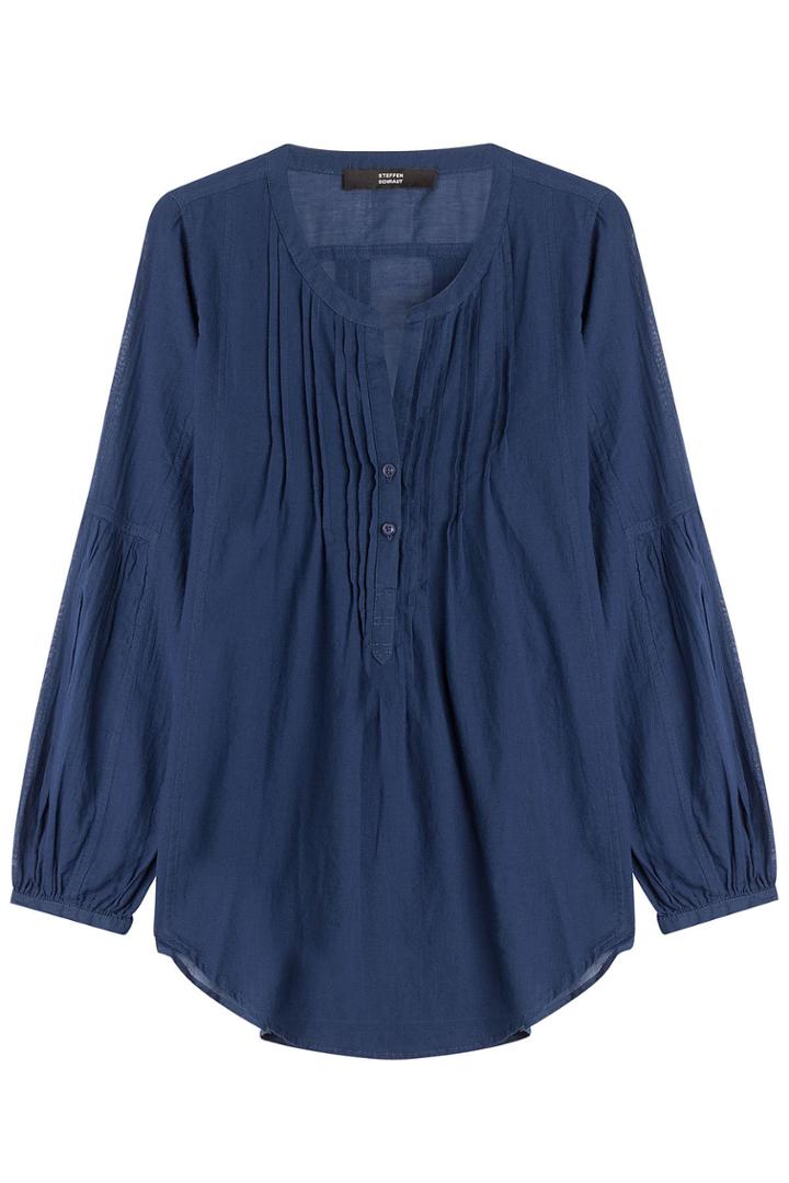Steffen Schraut Steffen Schraut Cotton Blouse With Pleats