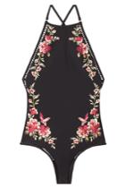 Zimmermann Zimmermann Embroidered Swimsuit With Cut-out Detail