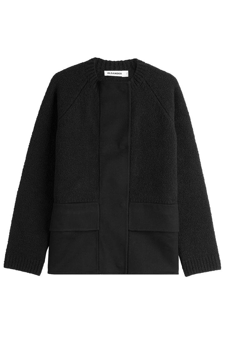 Jil Sander Jil Sander Fleece Wool Jacket With Cashmere - Black