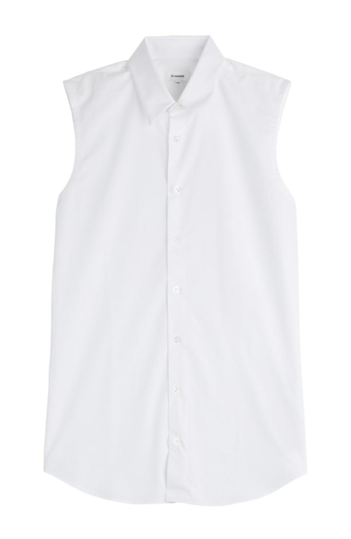 Jil Sander Elisir Sleeveless Cotton Shirt