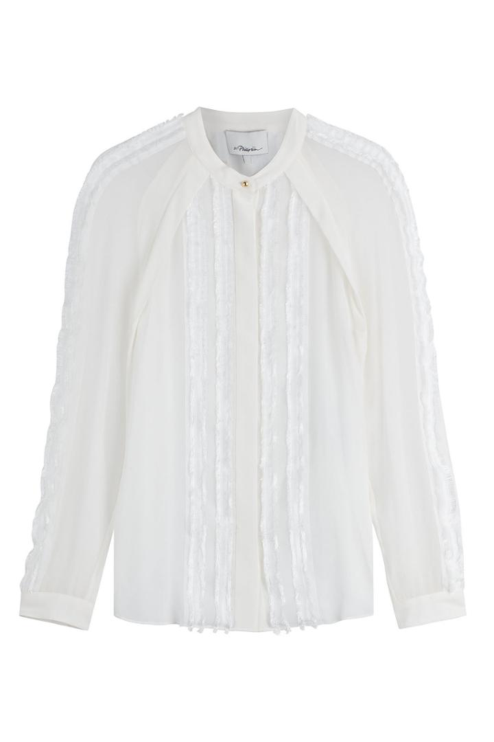 3.1 Phillip Lim 3.1 Phillip Lim Silk Blouse With Frayed Trims