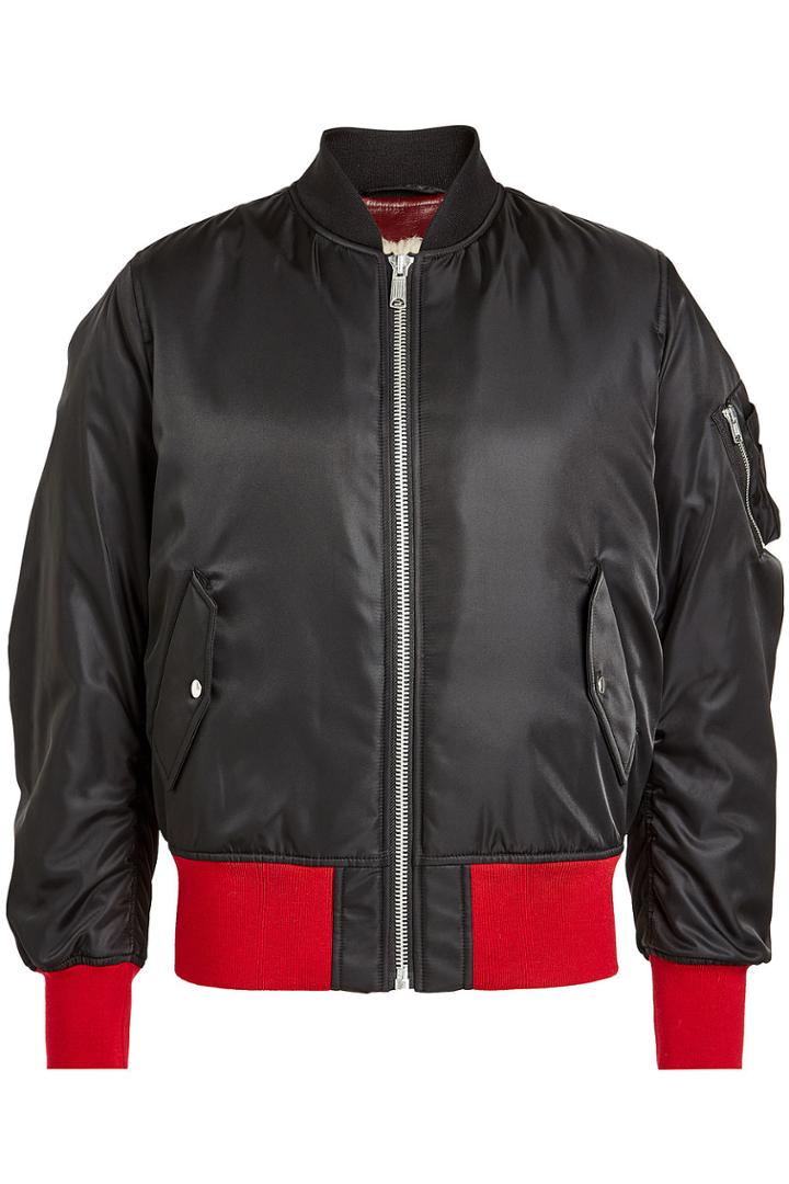 Calvin Klein 205w39nyc Calvin Klein 205w39nyc Satin Bomber Jacket With Shearling Lining