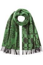 Etro Etro Printed Wool Scarf - Green