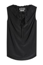 Boutique Moschino Boutique Moschino Sleeveless Blouse With Silk - Black