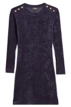 Juicy Couture Juicy Couture Velour Dress With Embossed Buttons