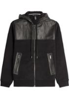 Marc By Marc Jacobs Leather Detailed Hoodie