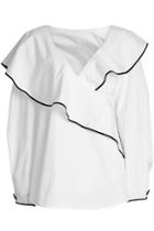 Diane Von Furstenberg Diane Von Furstenberg Cotton Blouse With Ruffles