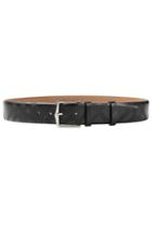 Burberry Shoes & Accessories Burberry Shoes & Accessories Checked Leather Belt - Black