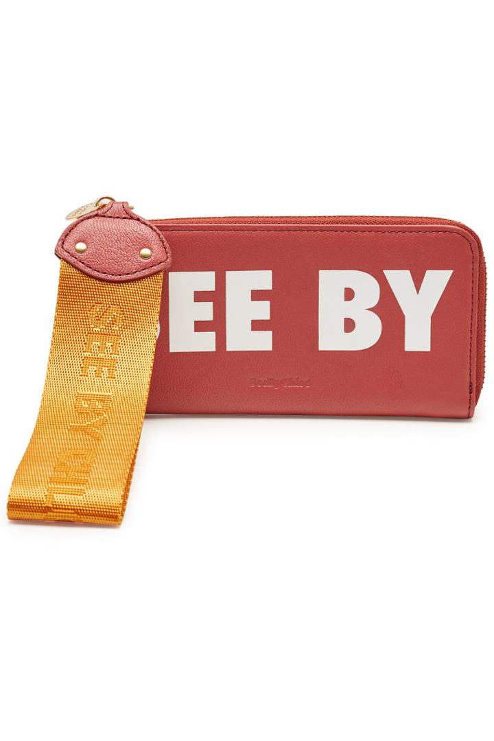 See By Chloé See By Chloé Joris Printed Zipped Leather Wallet