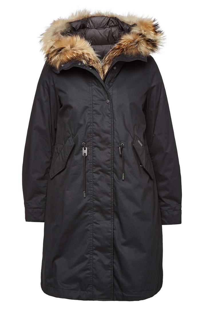 Woolrich Woolrich Cascade Cotton Down Parka With Raccoon