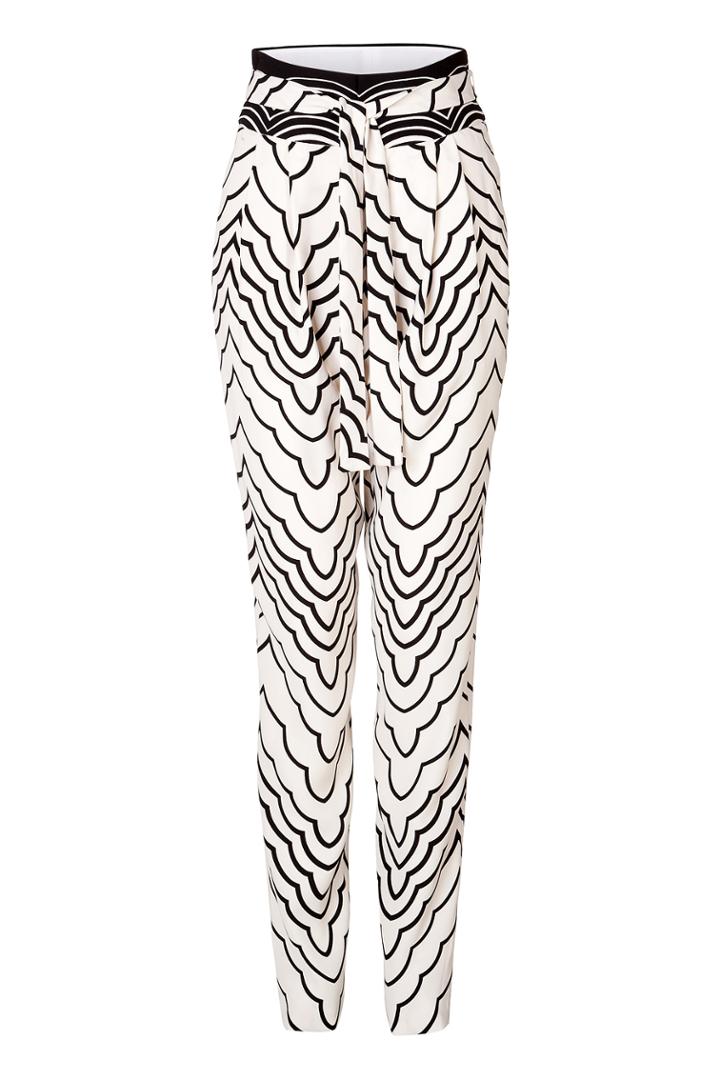 Marc By Marc Jacobs Marc By Marc Jacobs Radio Waves Printed Pants - White