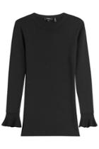 Theory Theory Top With Ruffled Cuffs - Black