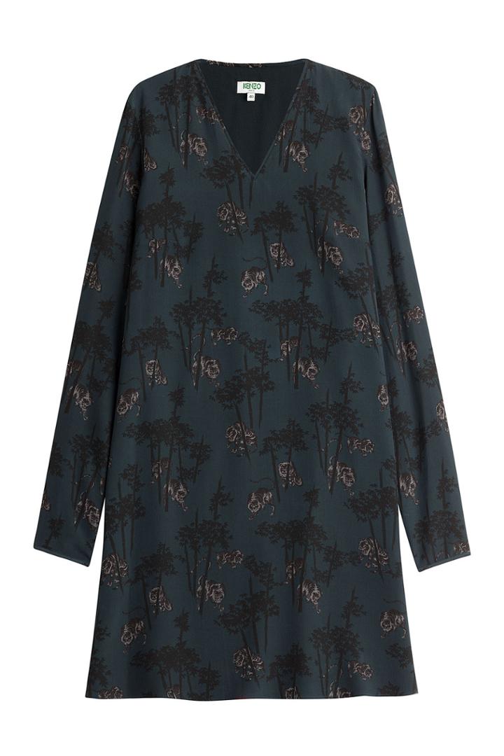 Kenzo Kenzo Printed Silk Dress