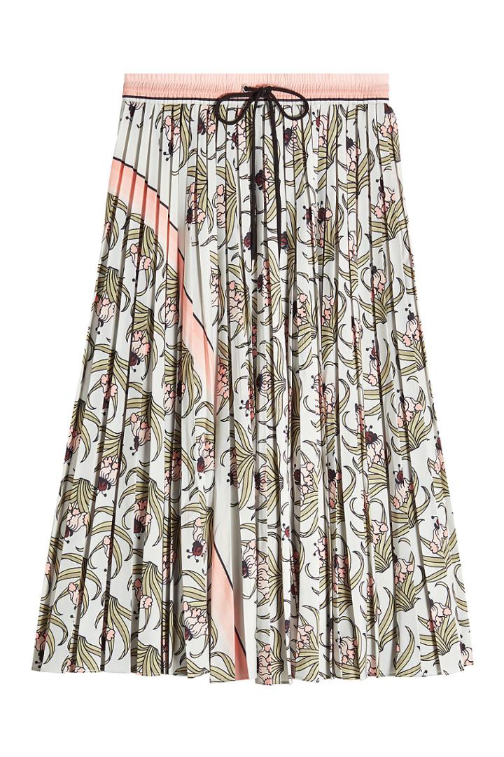 Markus Lupfer Markus Lupfer Desert Flower Printed Pleated Skirt