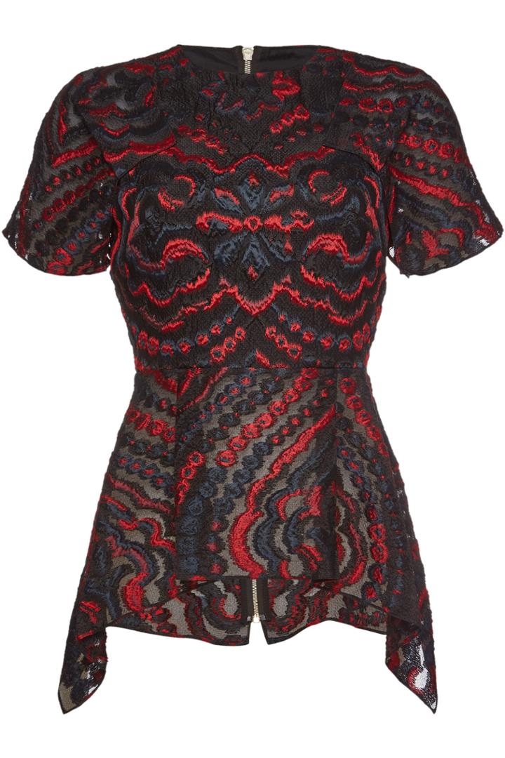 Roland Mouret Roland Mouret Foster Top With Silk And Cotton