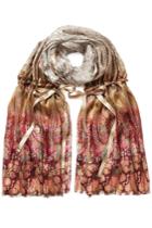 Etro Etro Printed Silk Scarf With Ribbon - Multicolor