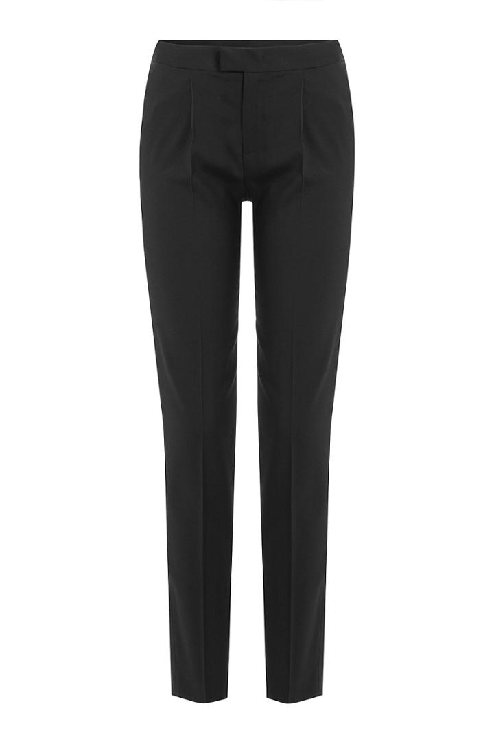 Red Valentino Red Valentino Pleated Front Wool Trousers - Black