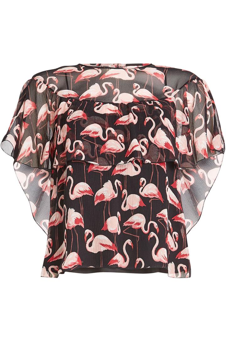 R.e.d Valentino R.e.d Valentino Printed Silk Blouse