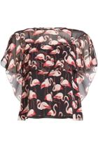 R.e.d Valentino R.e.d Valentino Printed Silk Blouse
