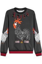 Dolce & Gabbana Dolce & Gabbana Embellished And Printed Cotton Sweatshirt