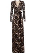 Diane Von Furstenberg Diane Von Furstenberg Sequin Embellished Floor-length Gown With Lace