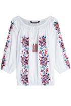 Kas New York Kas New York Embroidered Cotton Blouse