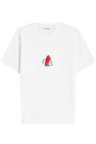Our Legacy Our Legacy Spaceship Embroidered Cotton T-shirt