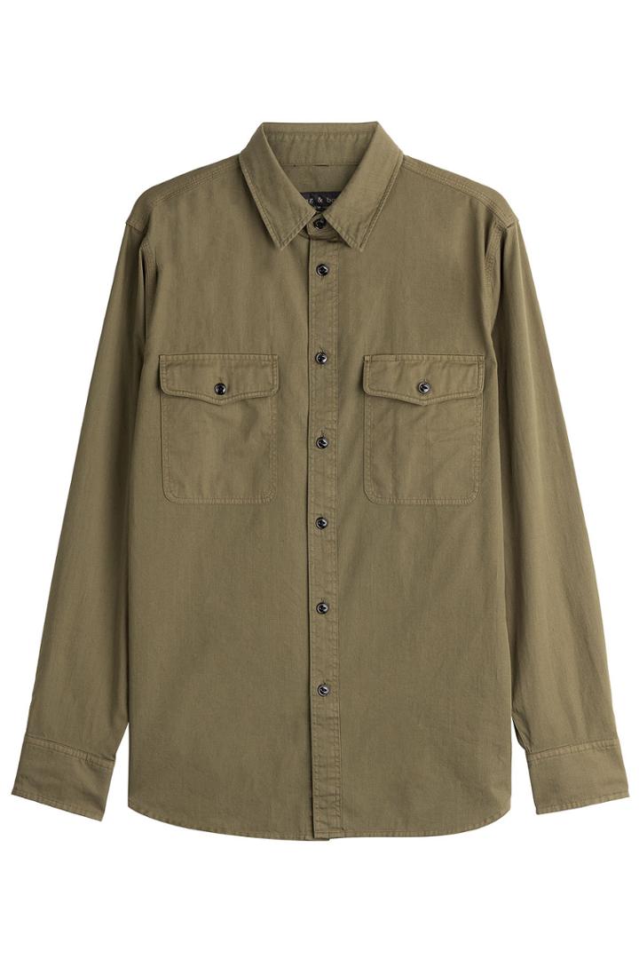 Rag & Bone Rag & Bone Cotton Shirt - Green