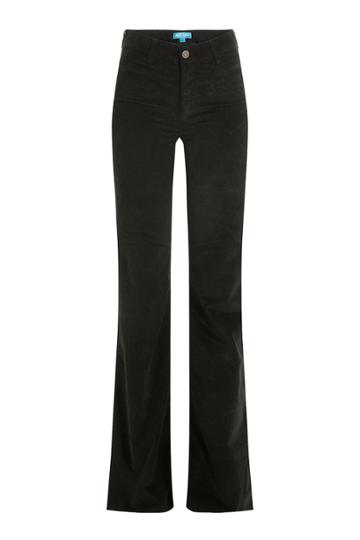 Mih Jeans Mih Jeans Flared Velvet Pants - Black