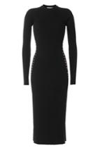 Mugler Mugler Ribbed Knit Dress With Ring Embellishment
