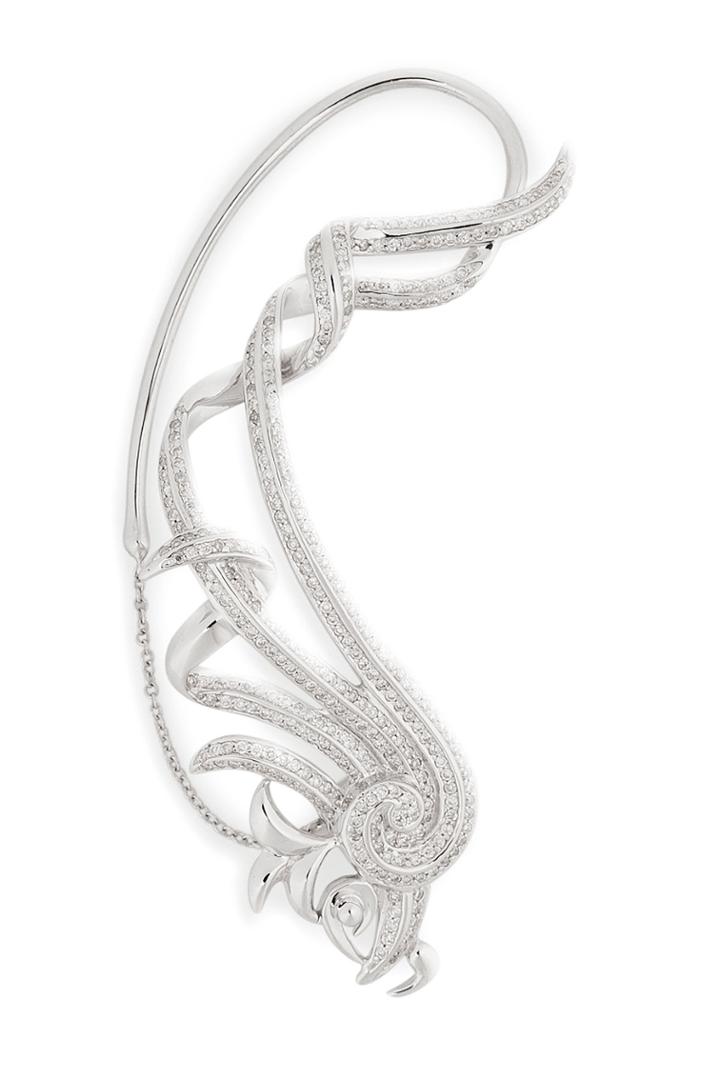 Nikos Koulis Nikos Koulis 18kt White Gold Fontana Earring With White Diamonds