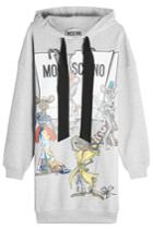 Moschino Moschino Printed Cotton Sweatshirt Dress