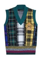 Versace Versace Printed Wool Vest