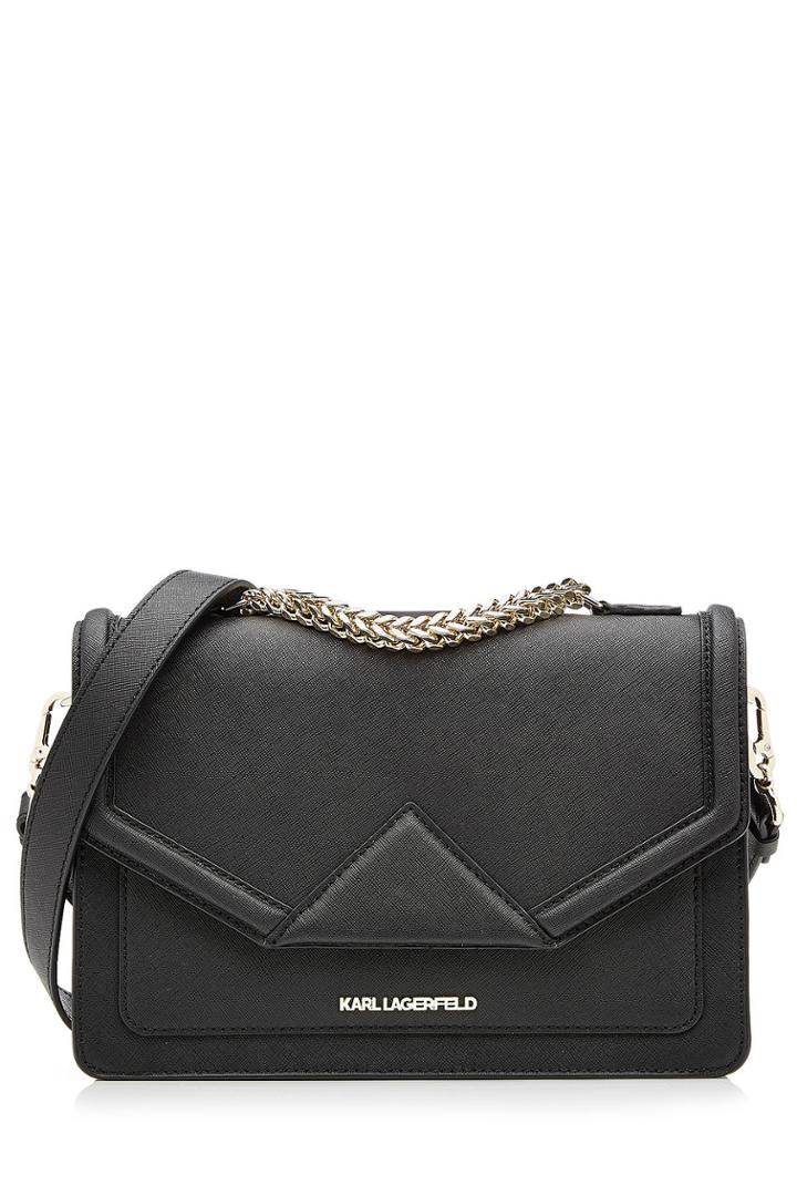Karl Lagerfeld Karl Lagerfeld K/klassik Leather Shoulder Bag