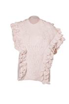 3.1 Phillip Lim 3.1 Phillip Lim Asymmetric Ruffle Knit Top - White