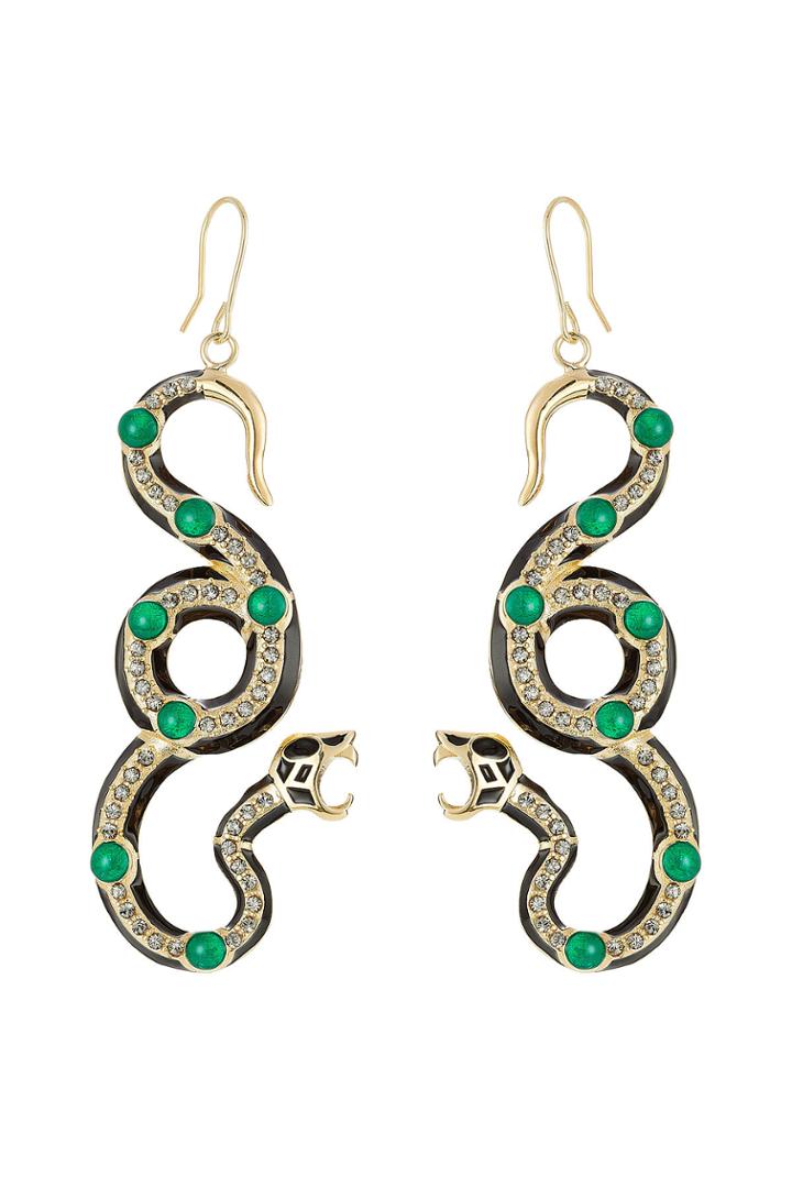 Alberta Ferretti Alberta Ferretti Embellished Earrings - Gold