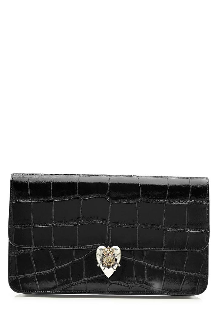 Alexander Mcqueen Alexander Mcqueen Embossed Patent Leather Clutch