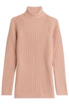 Rochas Rochas Wool Blend Ribbed Turtleneck Pullover - Pink
