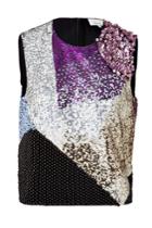 3.1 Phillip Lim 3.1 Phillip Lim Sequined Crop Top - Multicolor