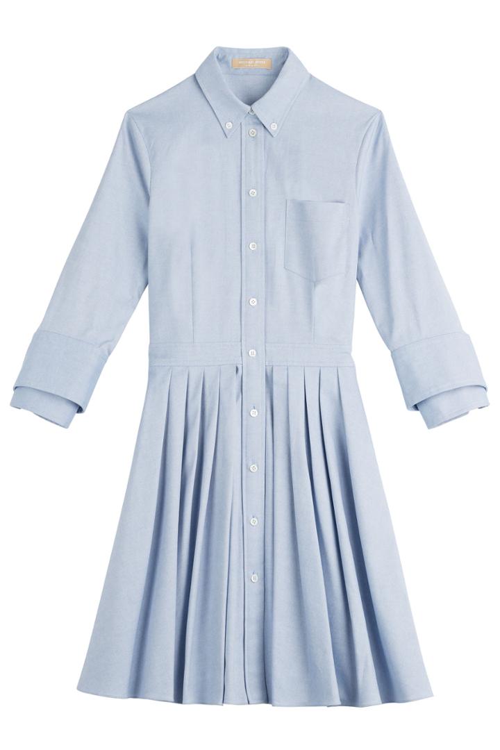 Michael Kors Michael Kors Cotton Shirt Dress - Blue