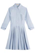 Michael Kors Michael Kors Cotton Shirt Dress - Blue