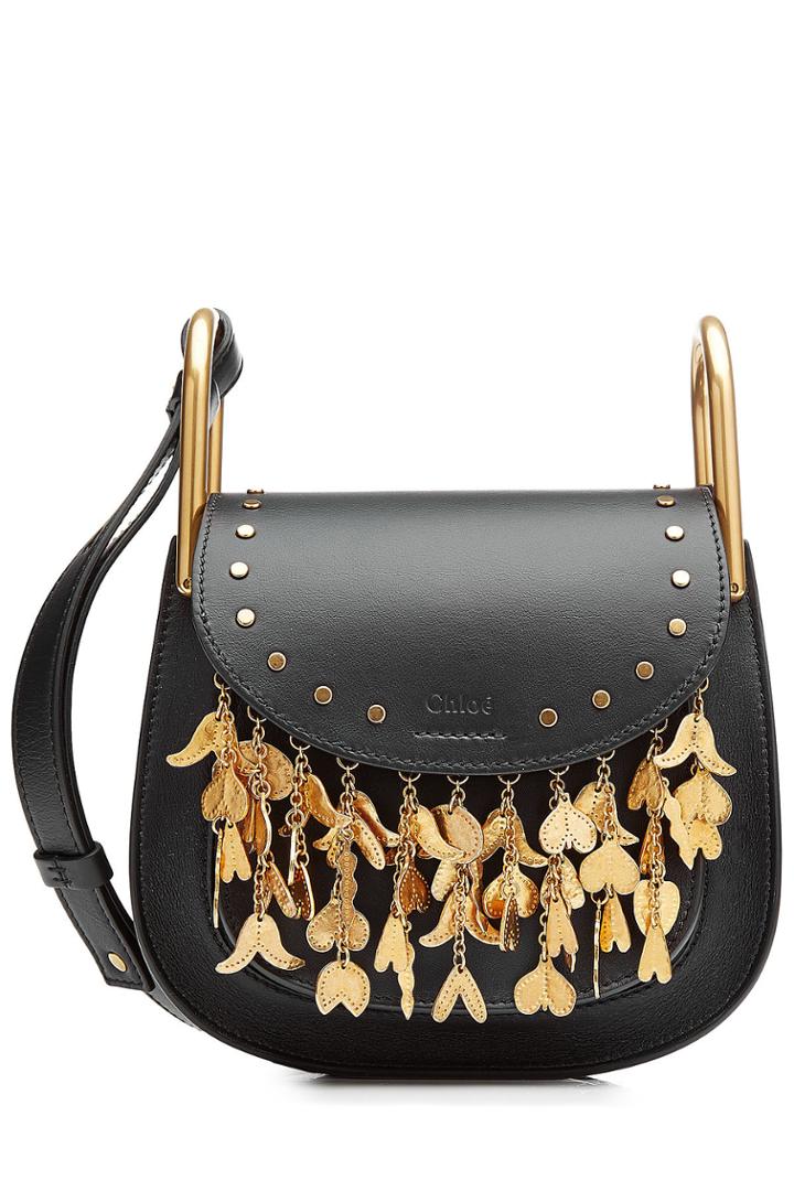 Chloé Chloé Embellished Leather Shoulder Bag