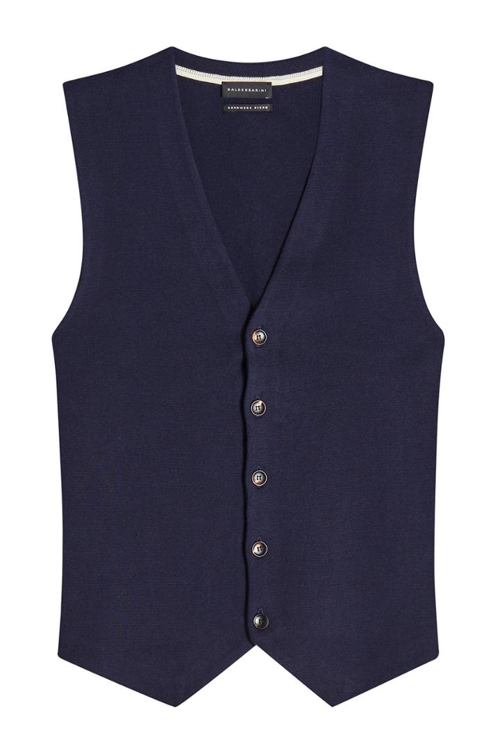 Baldessarini Baldessarini Cotton Vest With Cashmere