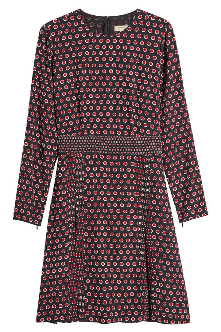 Burberry Burberry Domenica Printed Silk Dress