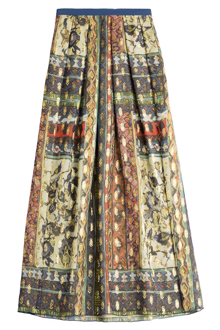 Alberta Ferretti Alberta Ferretti Printed Silk Skirt - Multicolor