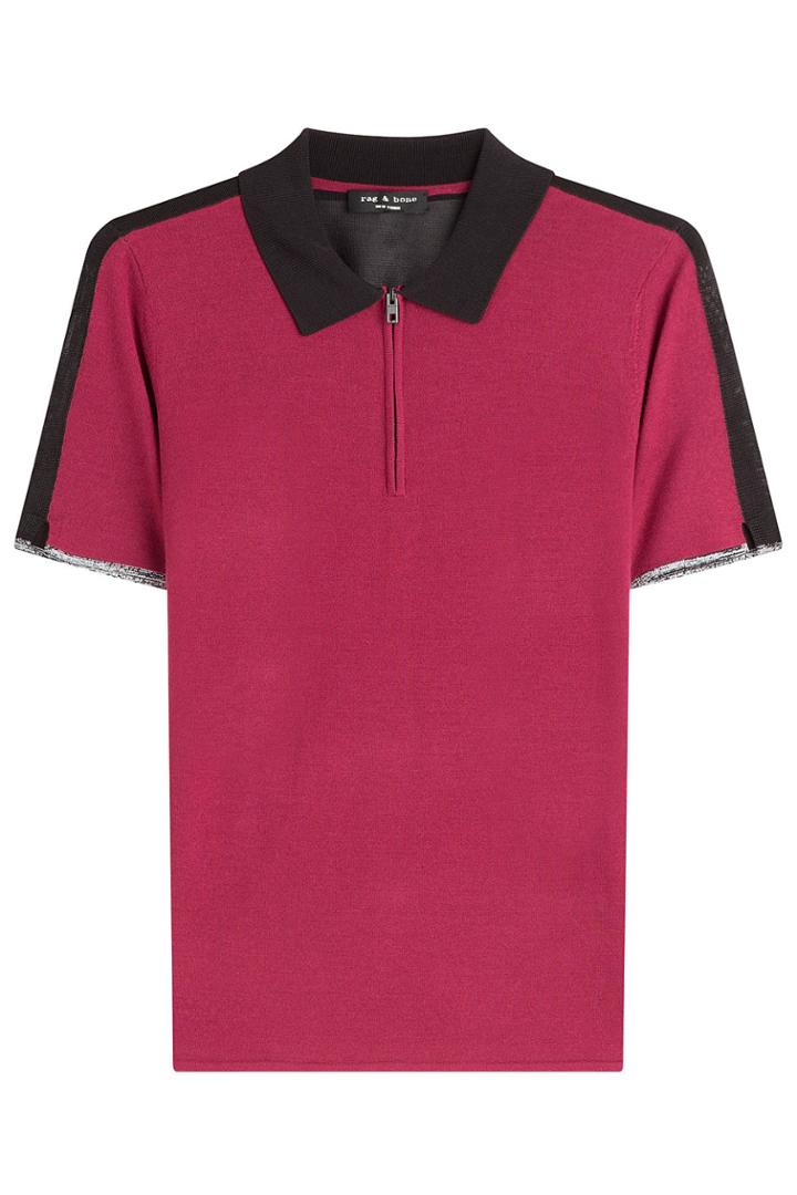 Rag & Bone Rag & Bone Knit Colorblock Polo Shirt