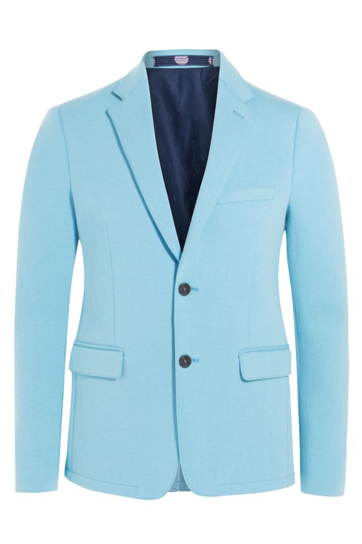Kenzo Kenzo Slim Fit Cotton Blazer - Blue